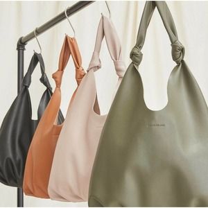 Elizabeth and James Soft Knotted Hobo Tote Bag